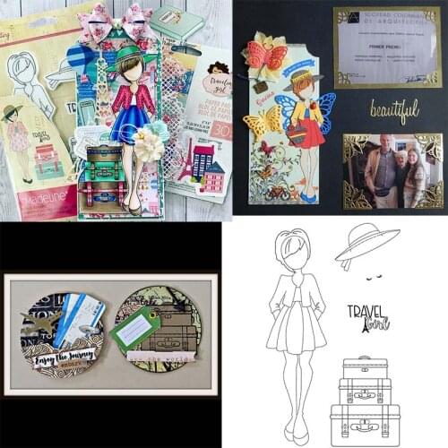 Pretty Girl Natural Art Transparent Silicone Clear Stamp For Scrapbooking DIY Craft Decoration Soft Stamp