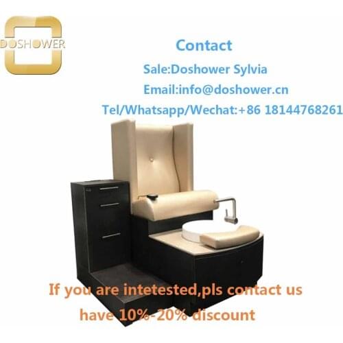 Uv light for gel nails with nail table dust collector for pedicure station bench