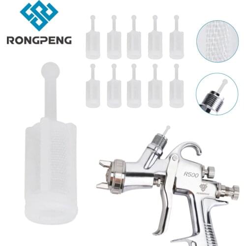 RONGPENG 12/50pcs Universal Gravity Spray Gun Filters Fine Mesh Airbrush Strainer
