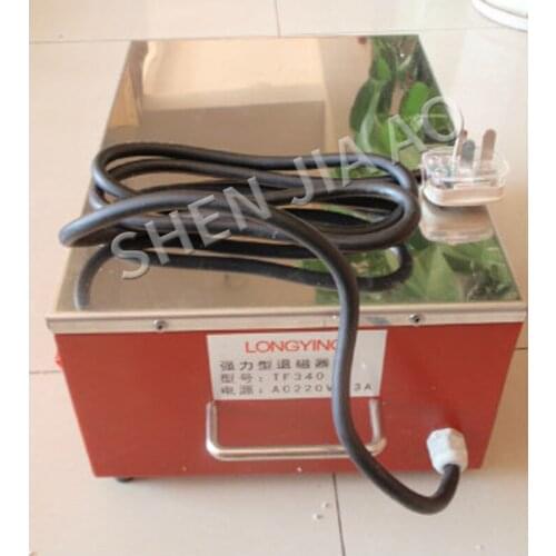 TF-340 Strong Metal Mold Hardware Tool Measuring Instrument Desktop Flat Demagnetizer Degaussing Demagnetizer Machine 220V 1PC