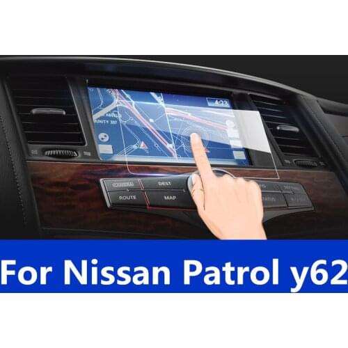 Tempered film special navigation film LCD HD display protective film explosion-proof film car Accessories For Nissan Patrol y62