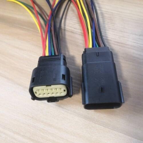 12 Pin/Way Male And Female Headlights Plug Lamp Connector Cable Wire Harness For GM Buick Chevrolet Cadillac Ford 33472-1201