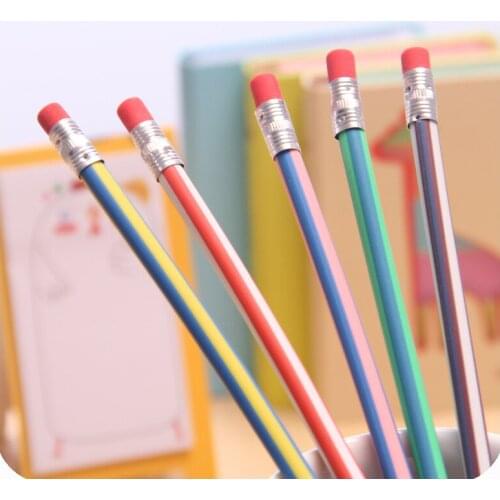 12PCS Creative Flexible Magic Soft Pencils Stationery Set School Supplies As Gift Reward For Kids