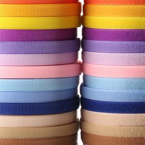 2cm 1Meter Pair Colorful Velcros Sticker Hook Loop Fastener Adhesive Tape Nylon Button Cable Ties Sewing Garment Bags Accessory
