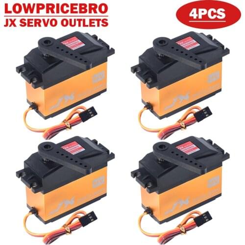4pcs JX PDI-HV2060MG 60KG High Torque Control Angle 120 Digital Servo For RC Model Helicopter Parts 1/5 Rc Car Helicopter