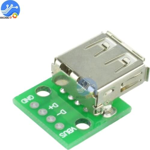 5Pcs Micro USB to DIP 2.54mm PCB Board Adapter Charger Module Panel Female Pinboard 2.54mm Header Micro USB PCB Type Parts
