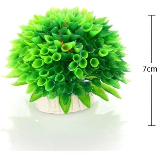 7cm 6Color PVC Coral Underwater Artificial Aquatic Plant Ornaments Aquarium Fish Tank Green Water Grass Landscape Decoration