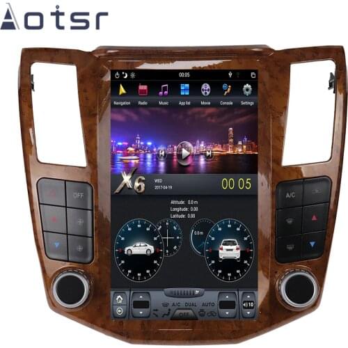 AOTSR Tesla Style Android 9 Car Radio For Lexus RX RX300 RX330 RX350 RX400H GPS Navigation Bluetooth DSP IPS Multimedia Player
