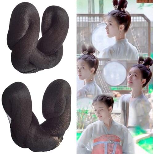 Black Vintage Twist Hair Accessories Princess Hair Dress Up Shaped Hair Clips Halloween Funny Party Headwear