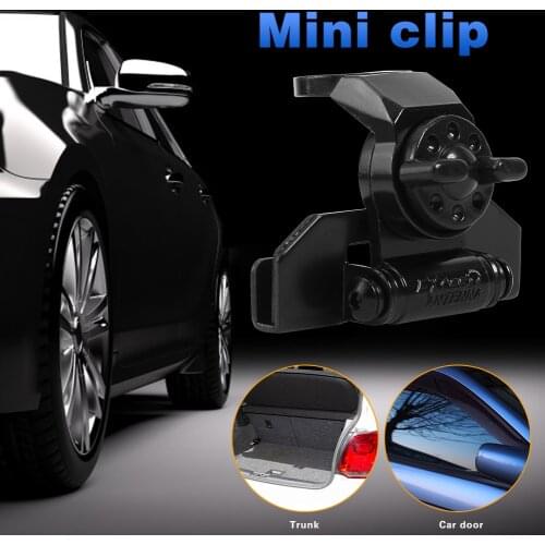Black Mini Portable EM-81 Stainless Steel Universal Clamp 2-Axis Trunk Hood Bracket for Mobile Radio Antenna Детали экстерьера