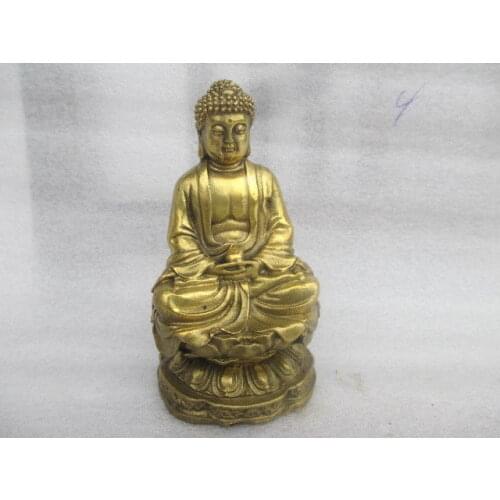 Ancient Chinese bronze Buddha had Tibetan Buddhism statue