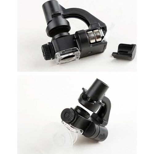 Electron Microscope 90X Mobile Microscope Magnifier LED Tool Magnification with Micro Camera Clip Optical Zoom Magnifier