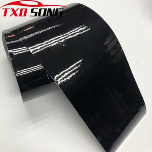10cm Width Premium quality Gloss Black Air-Release Vinyl Wrap Roll Glossy Car Body Sticker Wrapping Foil