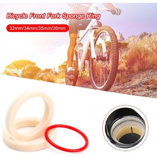 2Pcs Bicycle Front Fork Sponge Ring Oil Foam Absorb Seal 32/34/35/36mm Forks Bike Accessories For MTB Mountain Road Bike