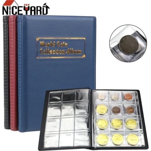NICEYARD 120 Pockets Multi-kinetic Coin Collection Coin Album For Collector PVC Coins Collection Book Home Decor Craft Gift