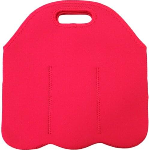 Red Neoprene Diving Anti-Drop Protection Wine Bottle Bag Holder Outdoor Camping