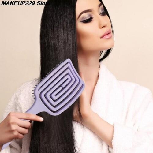 Massage Detangling Hair Brush Scalp Massage Hair Comb Detangling Brush for Curly Hair Brush Detangler Hairbrush Women Men Salon
