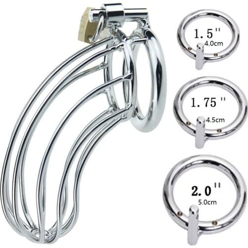 Male Chastity Belt Steel Metal Cage Offbeat Stimulating Restraint Activities Chastity Device Adult Penis Sex Toys For Men Delay