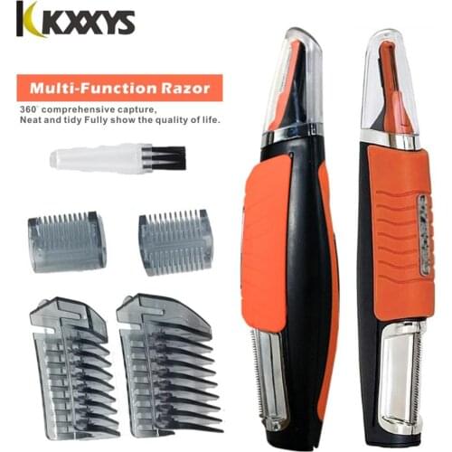 Multi-function Portable Shaver LED Light Beard Trimmer for Eyebrow Hair Body Eyebrow Ear Nose Trimmer Removal Face Care