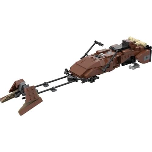 MOC UCS Speeder Bike Star Movie Figures Swoop Bike Speeder High-tech Motorcycle Building Gifts 302pcs