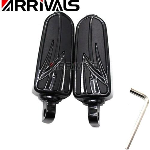 Motorcycle Pedal Footpegs Left & Right Sides Footrests For Harley Custom