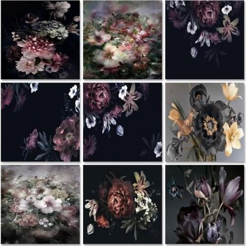 60x75cm DIY Paint By Numbers On Canvas Kits Flower Acrylic Paint Decoration Coloring By Numbers Peony Unframe Handmade Gift
