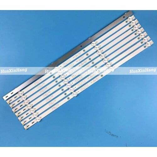 New 8 PCS/set LED Backlight strip for 49U5070 49DL4012N 49PUF6032 K490WDC1 A4 4708-K49WDC-A4113N01 A2213N01 K490WDC2 K49WDC 6V