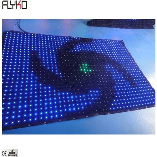 Professional lighting equipment P7cm 2x3m flexible led curtain Amazing visual effect