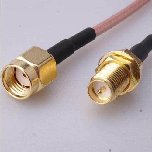 RG316 RG174 1M 2M 5M 10M 20M SMA Male SMA female to RPSMA Male female for Wifi 3g 4g Nut Bulkhead Extension Coax Jumper Pigtai