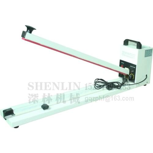 SHENLIN Manual impulse sealing machine for plastic fim bag 800mm wider sealer hand held package sealing machine packaging sealer