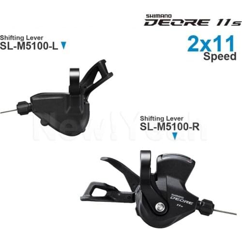 SHIMANO DEORE M5100 2x11 Speed Shifters Groupset include Left and Right Shift Lever - Clamp Band - 2x10/11-speed Origi Original