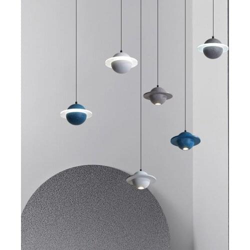 Nordic bedroom bedside chandelier modern Simplicity designer stair Long lamp creative personality bar restaurant hanging lamp