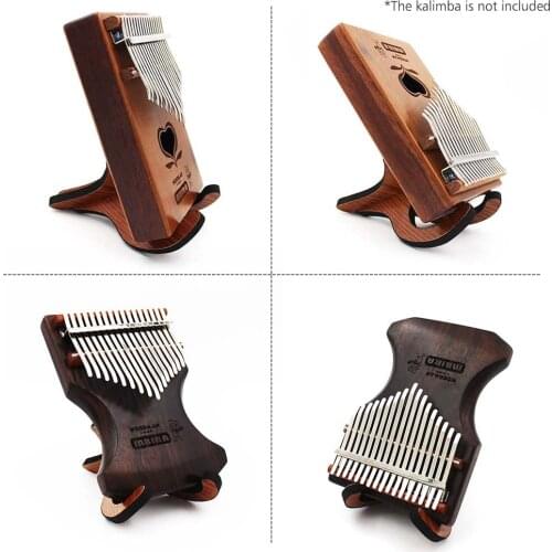 Foldable Portable Wooden Thumb Piano Stand Holder Kalimba Bracket for 10-key 17-key Kalimbas Thumb Piano Accessories