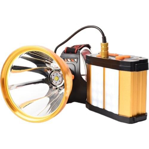 P90 super bright LED light headlights long life rechargeable lithium fishing light 12 as a head-mounted lamp hernia Probe