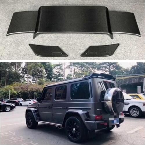 High Quality REAL CARBON FIBER REAR WING TRUNK LIP SPOILER FOR Mercedes-Benz G-CLASS W464 G500 G550 G900 G63 G65 2019 2020 2021