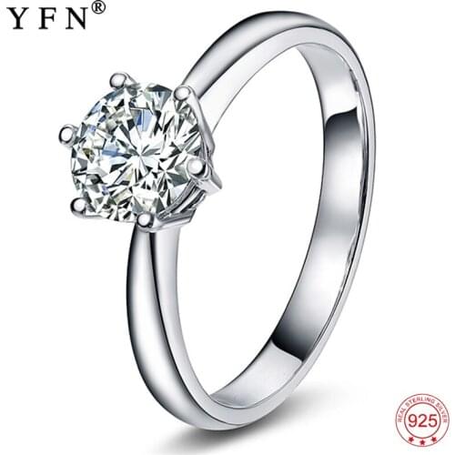 Кольца с фианитами для женщин YFN China At AliExpress