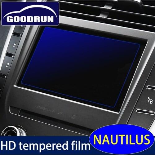 Tempered Film For Lincoln NAUTILUS Anti Scratch HD Anti-blue Light Navigation Glass Screen Protector Car Sticker Accessories