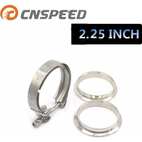 304 Stainless Steel 2“ 2.25"2.5" 3" V band Clamp 3" Inch V-band 2.5 3 Inch Exhaust Flange 76mm Turbo Exhaust Vband V Clamps Kits