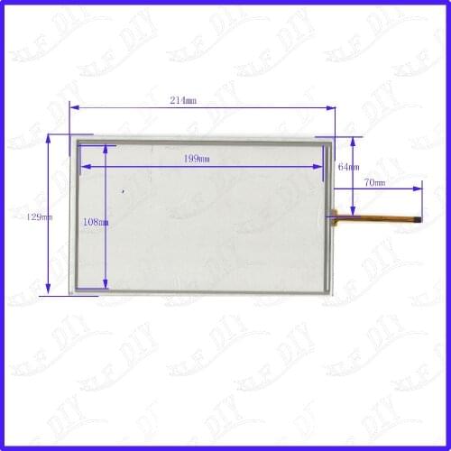 ZhiYuSun 214*129 Touch screen sensor KDT-5986 214mm*129mm for For industrial control Resistance screen 9inch 4lines