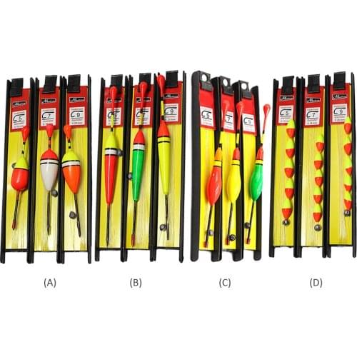 New 3pcs Fishing Bobber Line Kits Fishhook Foam Buoy Rock Fishing Floats Set Drift Vertical Buoy Fishing Accessories Tackle