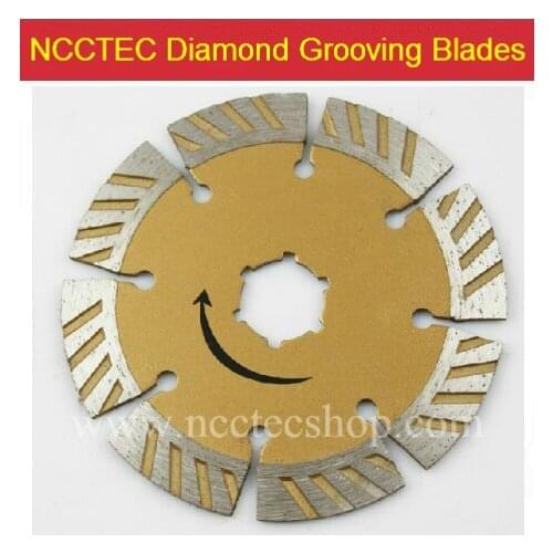 5'' inch NCCTEC diamond dry saw grooving blade DISC | 127mm Concrete cut disk special for GRM2838 floor grooving machine