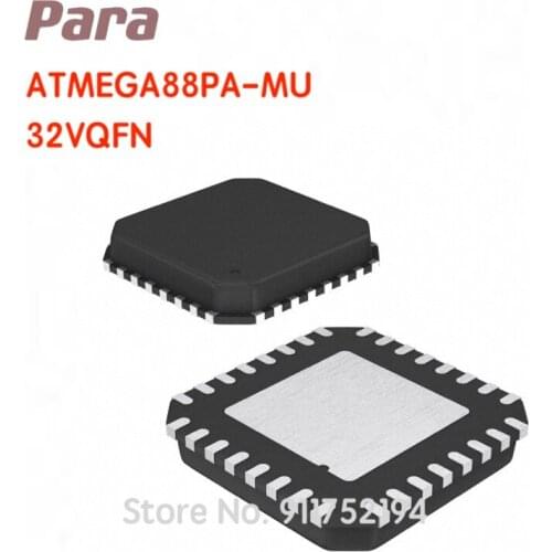ATMEGA88PA-MU MEGA88PA-MU QFN32 MCU chip IC MCU 8BIT 8KB FLASH 32VQFN AVR Microcontroller Chip New& Original