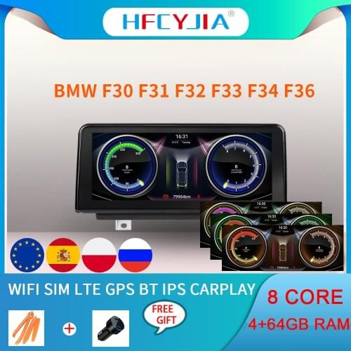 Android 10 System Car Auto Radio Stereo For BMW F30 F31 F32 F33 F34 F36 2012-2017 BT Google SWC 2+32GB RAM Carplay GPS Navi