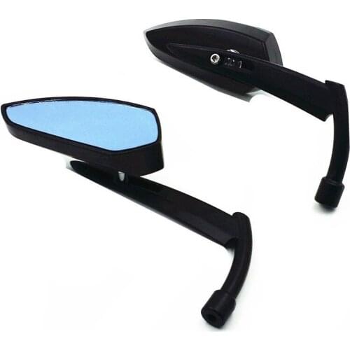 2x 8mm 10mm Black Metal Rearview Side Mirrors Dirt bike For Harley Honda Kawasaki Yamaha Suzuki Motorcycle