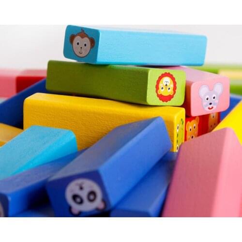 Stacking Tumbling Tumble Wooden Blocks 54pcs Family GAME TOY