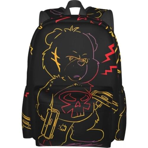 Robot Bear Children School Backpacks Boys Girls Book Bags Women Men Casual Daypacks Personal Travelling Backpack