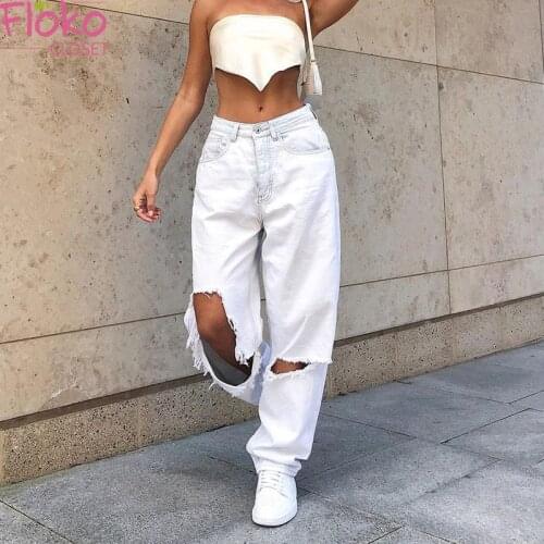 Женские прямые джинсы FlokoCloset China At AliExpress