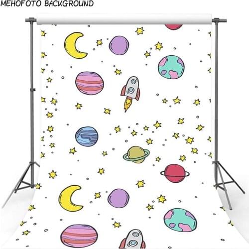 Gold Little Star Birthday Backdrop for Photography Newborn 5x7ft Universe Style Photography Background for Photo Studio Custom