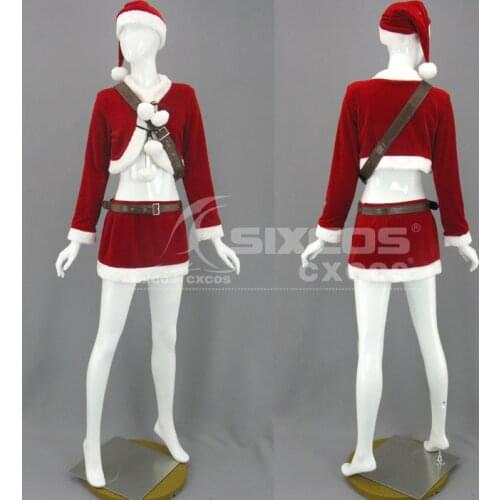 Hot Game Cosplay Costume Red Christmas Unform Skirt Full Set Female Party Role Play Clothing High-End Custom-Make Any Size