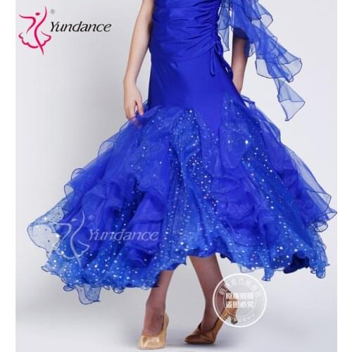 Customized Lady Ballroom Dancing Skirt Modern Dance Costume Samba Cha-cha Rumba Dancing Dress Promotion B-2768